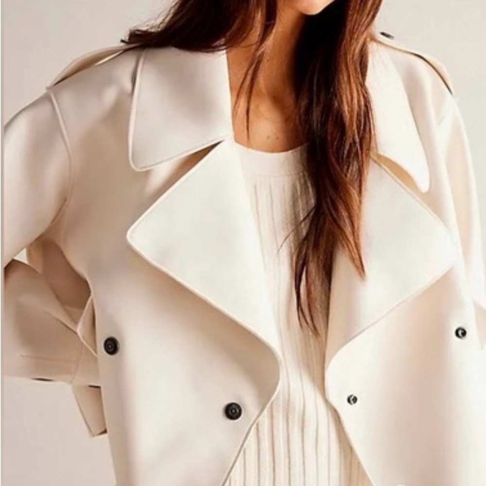 Free People NWOT Alexis Vegan Leather Jacket - Orig Retail $168